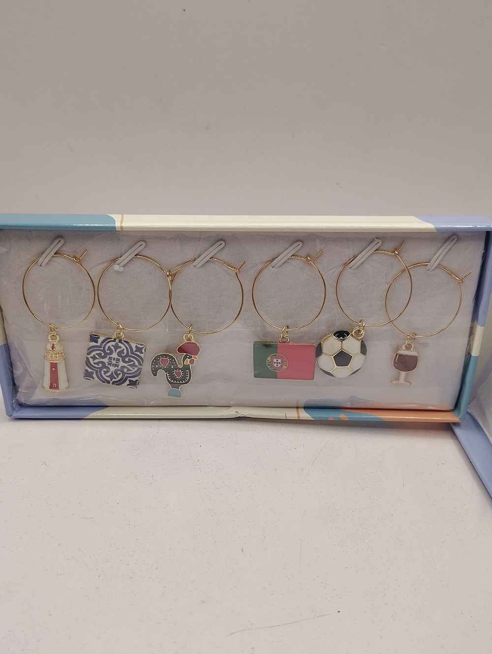 Serendipity brand Portuguese Wine Glass Charms. New